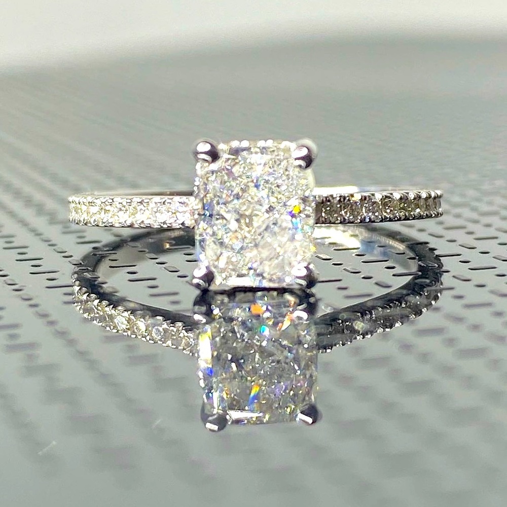14k Elongated Cushion Ring